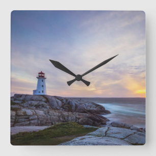 Peggy's Cove Nova Scotia Vierkante Klok