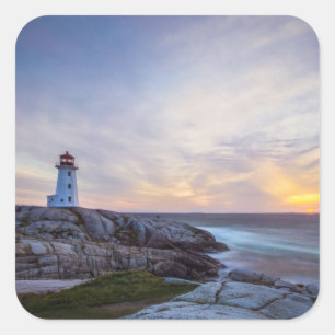 Peggy's Cove   Nova Scotia Vierkante Sticker