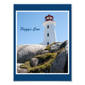 Peggy's Cove Vuurtoren (Kleur) Foto Afdruk