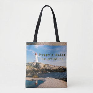 Peggys Point Lighthouse Atlantic Canada Draagtas