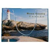 Peggys Point Lighthouse Atlantic Canada Groot Cadeauzakje (Achterkant)