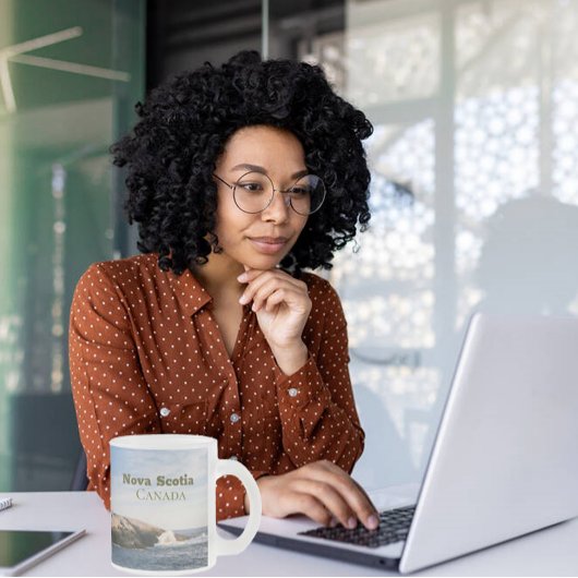 Peggys Point Lighthouse Atlantic Canada Matglas Koffiemok