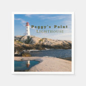 Peggys Point Lighthouse Atlantic Canada Servet (Voorkant)