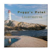 Peggys Point Lighthouse Atlantic Canada Tegeltje (Voorkant)