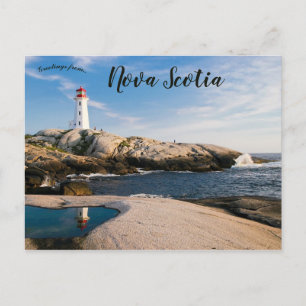 Peggy's Point Lighthouse Nova Scotia Briefkaart
