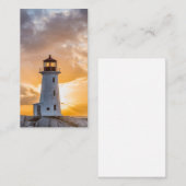 Peggys Point Lighthouse Sunset Visitekaartjes (Voorkant / Achterkant)