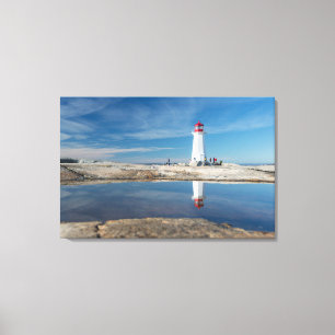 Peggy's vuurtoren Canada Canvas Afdruk