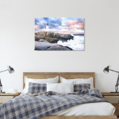 Peggy's vuurtoren canvas afdruk (Insitu (Slaapkamer))