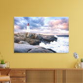 Peggy's vuurtoren canvas afdruk (Insitu (Woonkamer))