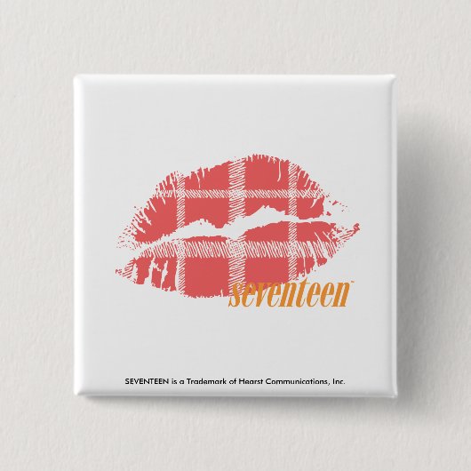 Pegroze Vierkante Button 5,1 Cm (Voorkant)