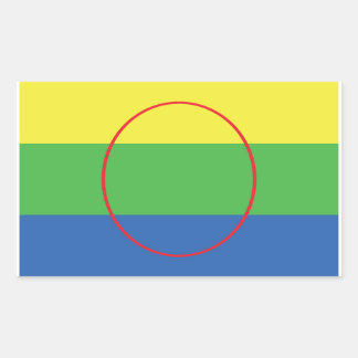 Peguis eerste nationale vlag rechthoekige sticker