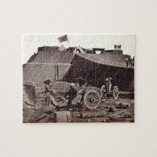 Pehlang Fort, 1860 (albumenzilverdruk) Legpuzzel