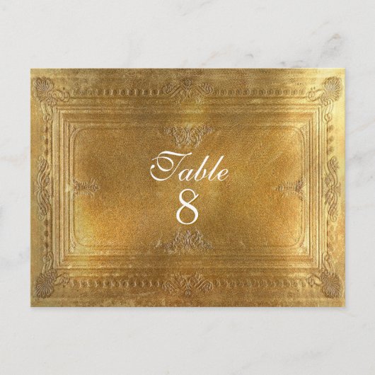Peiffer Formal Table Number Kaart (Voorkant)