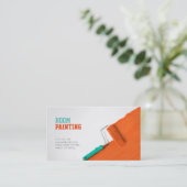 Peignant et décorant la carte d'entreprise de (Debout devant)