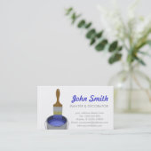 Peignant et décorant le carte de visite (Debout devant)