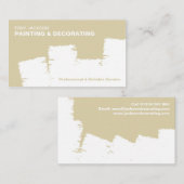 Peignant et décorant le carte de visite (Devant / Derrière)