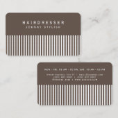 Peigne de cheveux inspiré look carte de visite (Devant / Derrière)