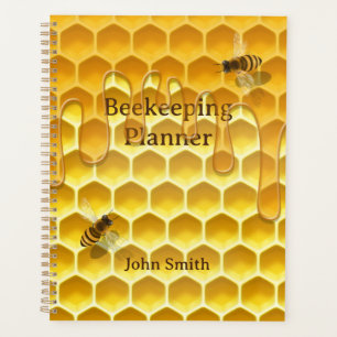 Peigne de miel avec abeilles domestiques volantes
