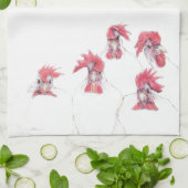 Peigne Pour Dîner De Poulet Serviette De Cuisine (Plié)