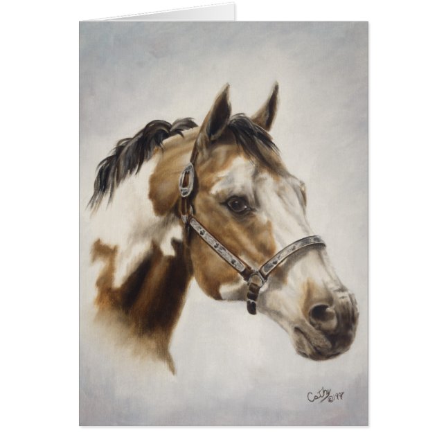 Peignez la carte de cheval (Devant)