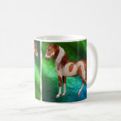 Peignez la tasse classique du cheval 11oz, changez (Devant droit)