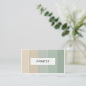 Peignez le carte de visite de design d'intérieur (Debout devant)