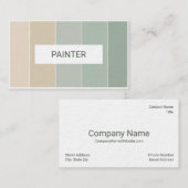 Peignez le carte de visite de design d'intérieur (Devant / Derrière)