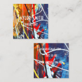 peignez le carte de visite de graffiti de couleur (Devant / Derrière)