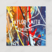 peignez le carte de visite de graffiti de couleur (Devant)