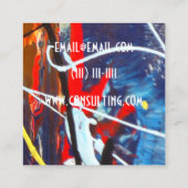 peignez le carte de visite de graffiti de couleur (Dos)