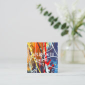 peignez le carte de visite de graffiti de couleur (Debout devant)