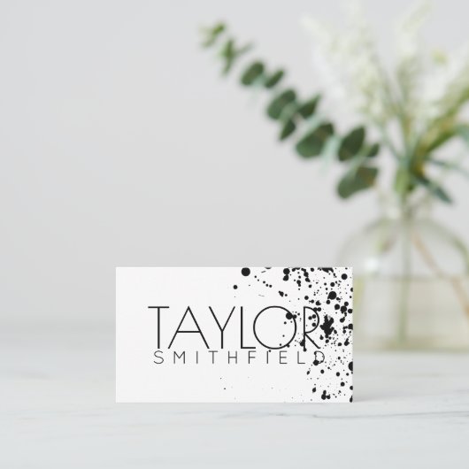 peignez le carte de visite d'éclaboussure (Debout devant)