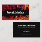 Peignez le carte de visite fait sur commande de (Devant / Derrière)