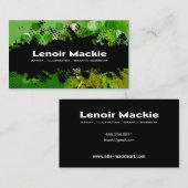 Peignez le carte de visite fait sur commande de (Devant / Derrière)