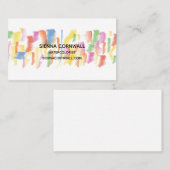 Peignez le carte de visite souillé (Devant / Derrière)