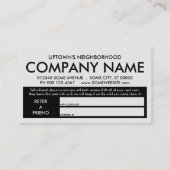 peignez le programme de récompenses de référence (Dos)