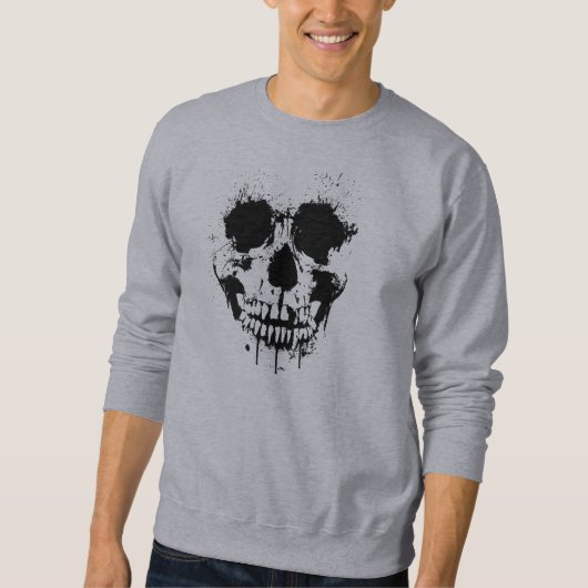 Peignez le sweatshirt de crâne d'égouttement (Devant)