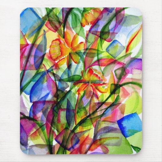 Peignez le tapis de souris de fleurs (Devant)