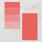 Peignez les cartes de visite d'échantillon (Devant / Derrière)