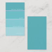 Peignez les cartes de visite d'échantillon (Devant / Derrière)