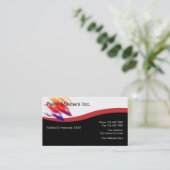 Peignez les cartes de visite d'entrepreneur (Debout devant)