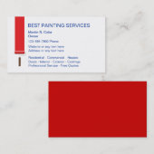 Peignez les cartes d'entreprise de services (Devant / Derrière)