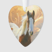 Peignez les ornements de Noël de cheval (devant)