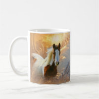 Peignez les tasses d'or de cheval