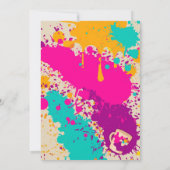 Peignez votre propre invitation de fête (Dos)