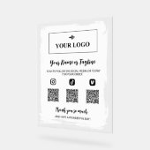 Peindre blanc votre logo Paiement sur les médias s (Angle)