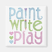 Peindre Écriture Lecture Magnet (Devant)