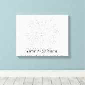 Peindre Facile Star Fireworks Votre Texte Canevas (Insitu (Plancher de Bois))