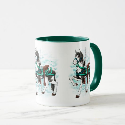 Peindre le carrousel Cheval Mug (Devant droit)