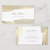 Peindre le carte de visite de traits de brosse (Devant / Derrière)